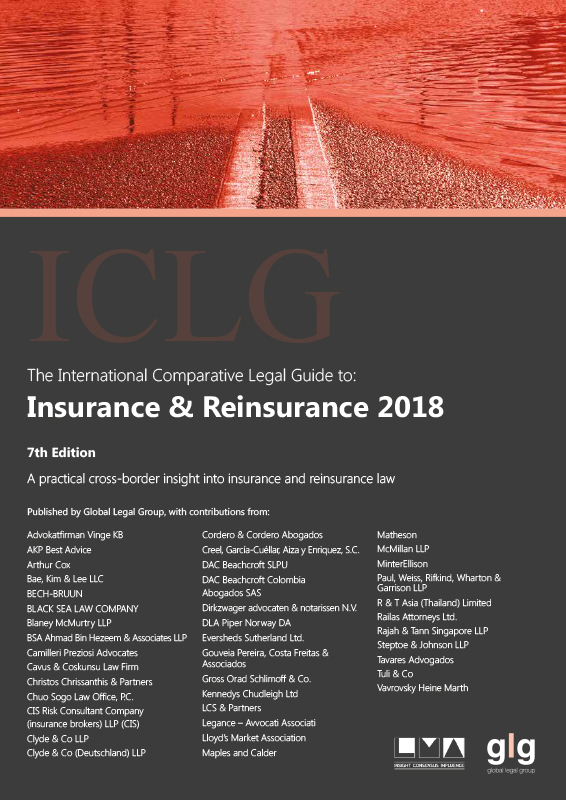 The International Comparative Legal Guide to: Insurance & Reinsurance 2018 (7th Edition) （ICLG：保険＆再保険） Japan Chapter （日本編）