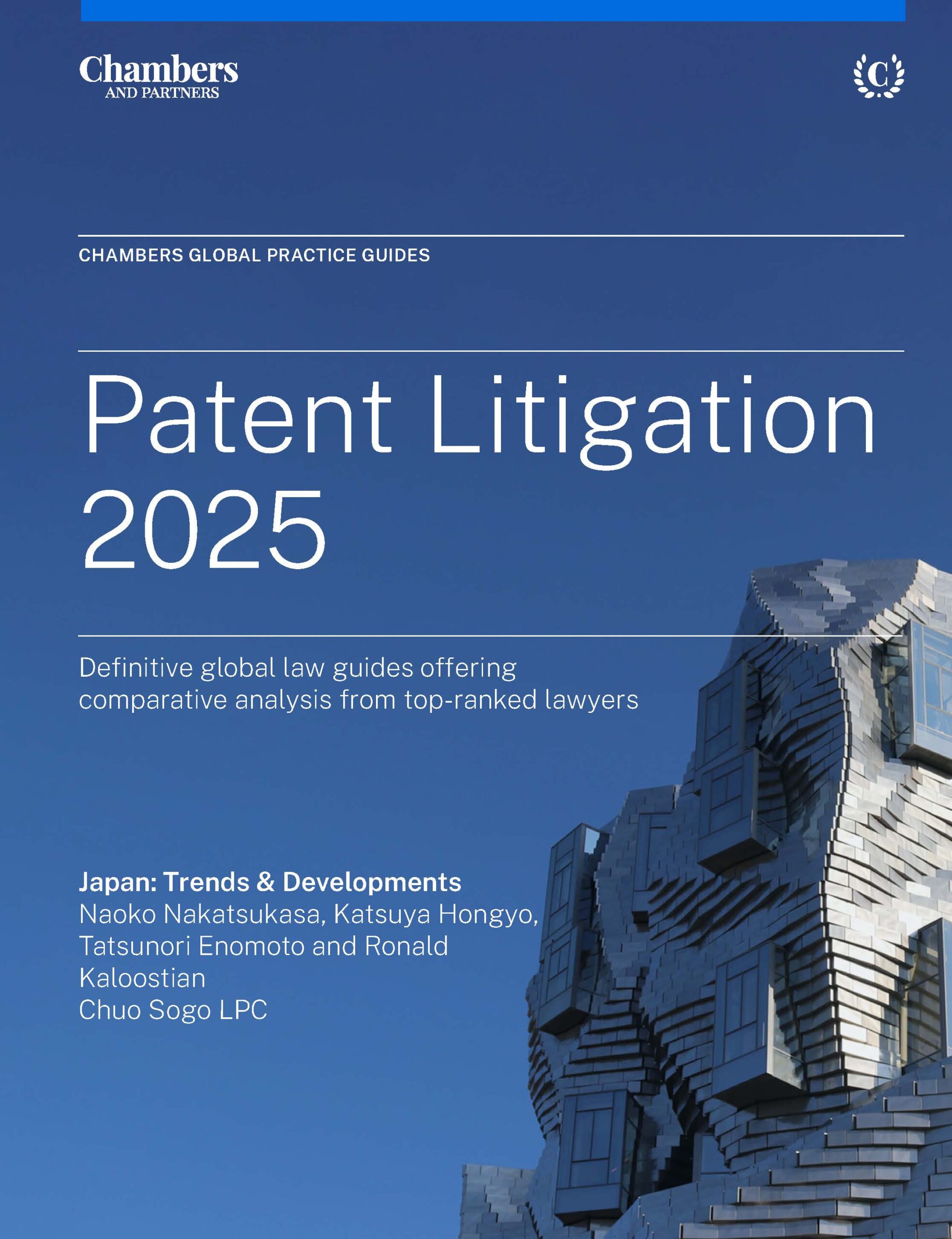 Chambers Global Practice Guides: Patent Litigation 2025 – Japan – Trends and Developments